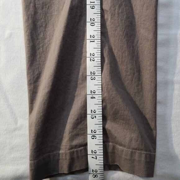A New Day Taupe Chino Pants Size 8 High-Rise Pleated Front Tapered Leg - Picture 6 of 8